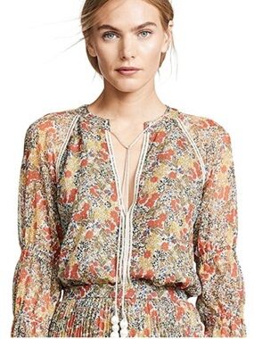 Alexis Samera floral blouse